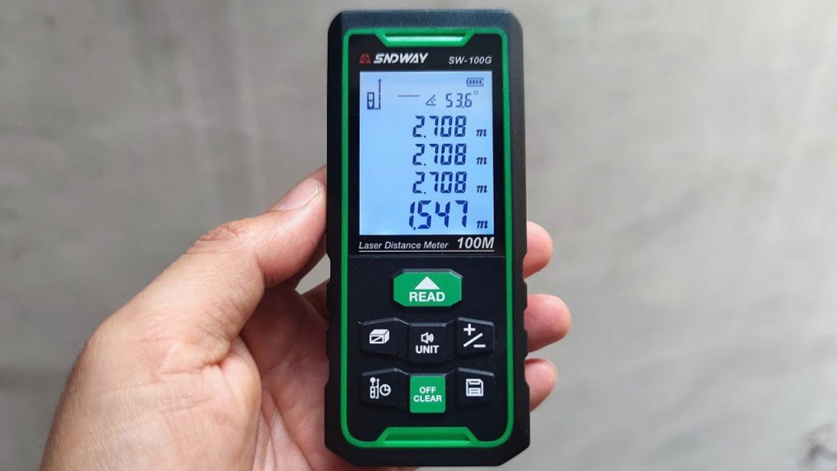 máy đo khoảng cách laser SNDWAY SW-100G 100m