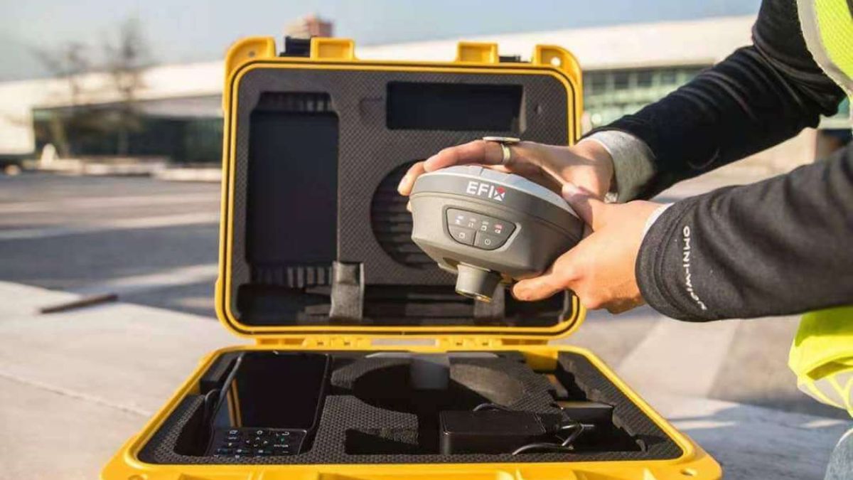 Bộ sản phẩm máy GNSS RTK Efix F7+ đầy đủ