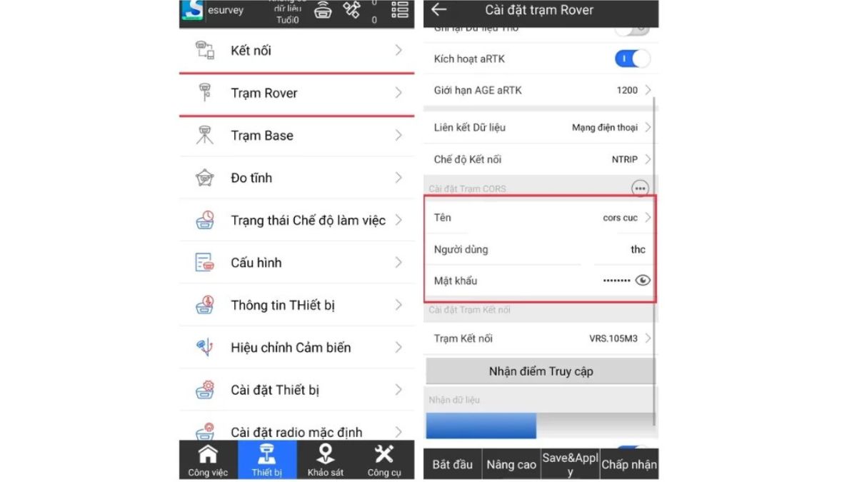 Hướng dẫn sử dụng máy RTK E-Survey