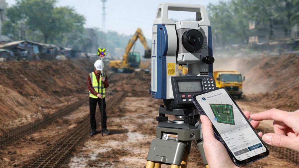 máy toàn đạc sokkia trong đo đạc công trình xây dựng